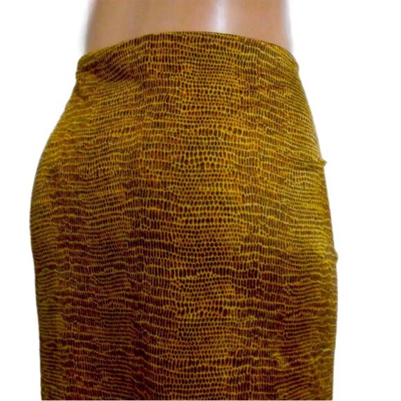 Slim Allure Swim Brown / Orange Animal Print Satin Sarong - Picture 2 of 5